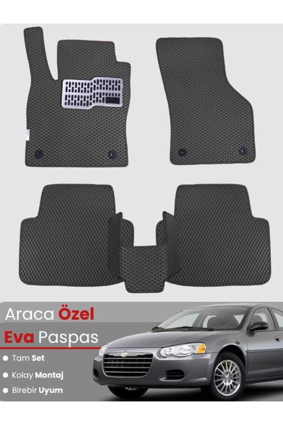 stiloto مجموعة كاملة من دواسات EVA متوافقة مع كرايسلر سيبرينج (2007-2010) - م...