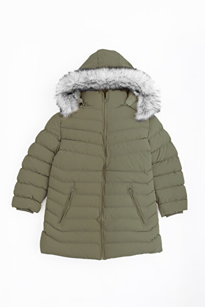 Moda Işıltı Yoğun Elyaf Dolum Çıkabilir Kapüşon Detay İç Kısmı Polar Astar Ka...