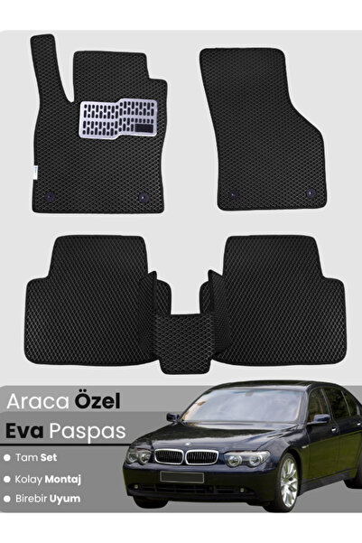 stiloto مجموعة كاملة من حصائر EVA متوافقة مع سيارة BMW الفئة السابعة E66 طويل...