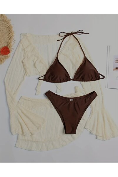 ARDSU Set bikini și bustieră, fustă 4 piese, set bikini pareo