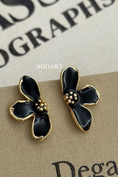 MioArt أقراط زهرة فلورا النسائية