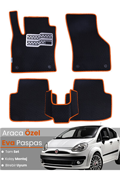 stiloto Fi̇at Punto Evo (2009-2012) Compatible Eva Floor Mat Full Set – Vehic...