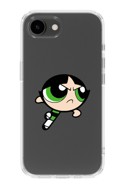 moonset Iphone 16E Uyumlu Buttercup Tasarımlı Baskılı Şeffaf Telefon Kılıfı