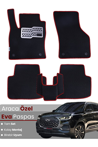 stiloto طقم دواسات EVA متوافق مع سيارة شيري تيجو 8 برو ماكس (2024-2025) - مخص...