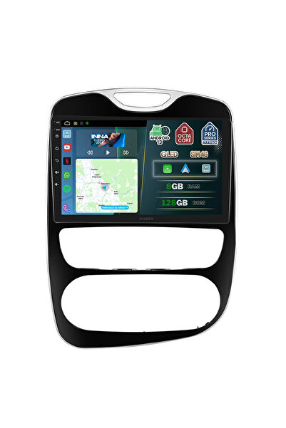 MaxTech Navigatie Renault Clio 4 (2012-2019) dedicata, 8 GB Ram 128 GB Rom OctaCore, Carplay & Android auto