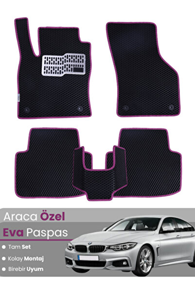 stiloto مجموعة كاملة من حصائر EVA متوافقة مع سيارة BMW الفئة الرابعة F36 XDRI...