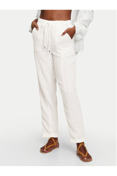 GAP Γυναικείο υφασμάτινο παντελόνι 866663-02 Εκρού