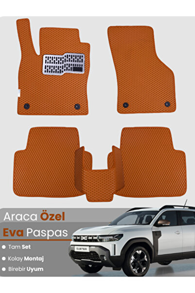 stiloto DACİA DUSTER (2018-2024) Uyumlu EVA Paspas Tam Set–Araca Özel,Su Geçi...