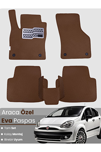 Figapp FİAT PUNTO EVO (2009-2012) Uyumlu EVA Paspas Tam Set–Araca Özel,Su Geç...