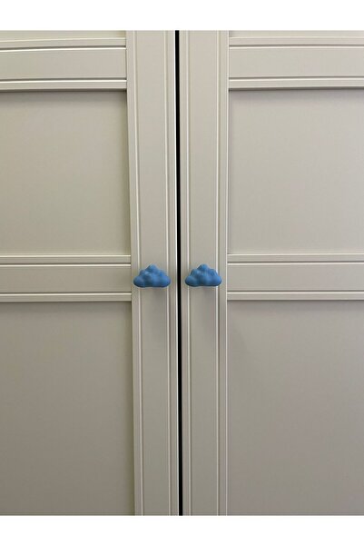 Dot Design Çocuk Odası Kulpları - Mavi Bulut Kulp (Tekli)