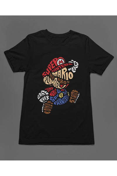 Bumeta تي شيرت ماريو سوبر ماريو أتيري كاسيت جيم للجنسين