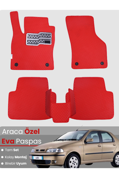 Genel Markalar FİAT ALBEA (2002-2005) Uyumlu EVA Paspas Tam Set–Araca Özel,Su...