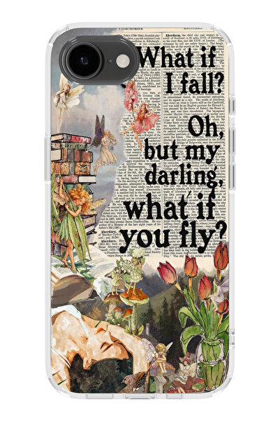 moonset Iphone 16E Uyumlu What If Tasarımlı Baskılı Şeffaf Telefon Kılıfı