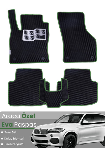 stiloto مجموعة كاملة من حصائر EVA متوافقة مع BMW X5 F15 (2013-2019) - مخصصة ل...