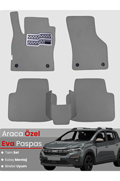 Figapp DACİA SANDERO STEPWAY (2020-2025) Uyumlu EVA Paspas Tam Set–Araca Özel...