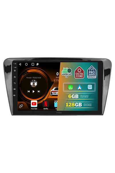MaxTech Navigatie Skoda Octavia 3 (2013-2020) dedicata, 6 GB Ram 128 GB Rom OctaCore, Carplay & Android