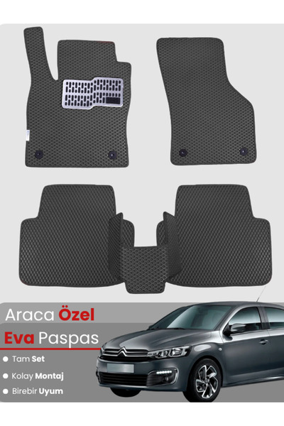 Genel Markalar CİTROEN C-ELYSEE (2008-2024) Uyumlu EVA Paspas Tam Set–Araca Ö...