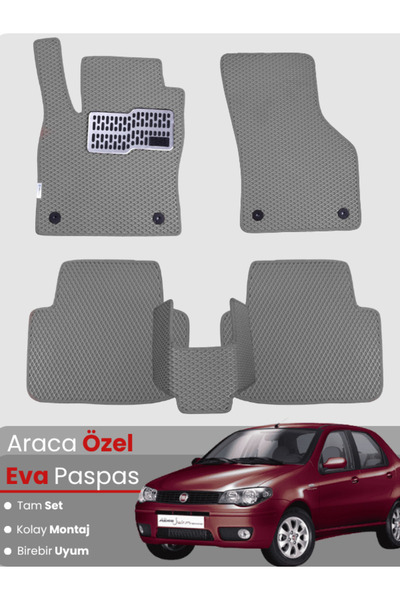 Genel Markalar FİAT ALBEA (2006-2012) Uyumlu EVA Paspas Tam Set–Araca Özel,Su...