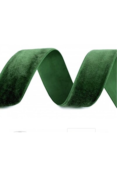 OEM Panglica de catifea 25 MM 22.5 M, Verde inchis