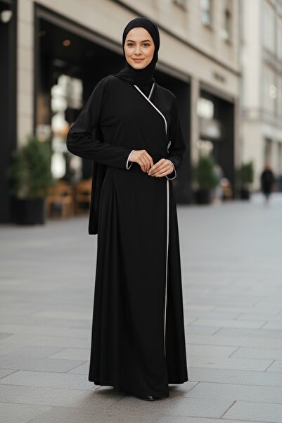 GIONA Biyeli Kruvaze Yaka Namaz Elbisesi