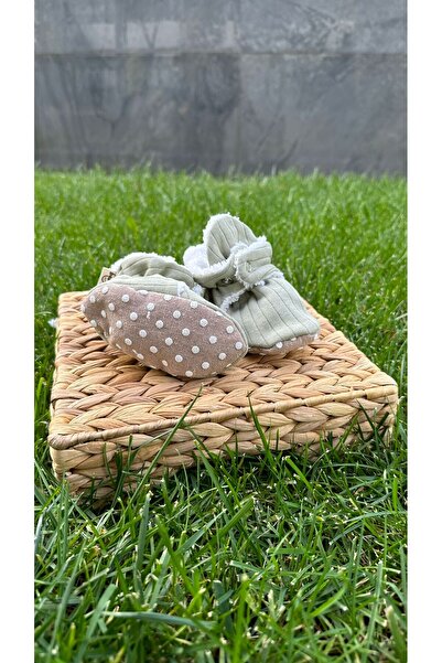 BabyDia Striped Non-Slip Sole Booties