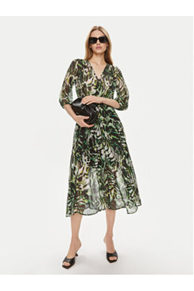 Morgan Γυναικείο Φόρεμα Καλοκαιριού 241-RIMPA.F Πράσινο