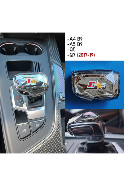 Vag Dizayn Audi Crystal Gear Shift Knob Rs (A4-A5-Q5-Q7) - Audi Joystick Gear Shift Knob