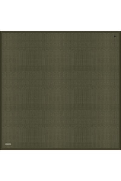 Armine Tivil Pure Silk Scarf 9415 - 03 Khaki Green Mixed Pattern
