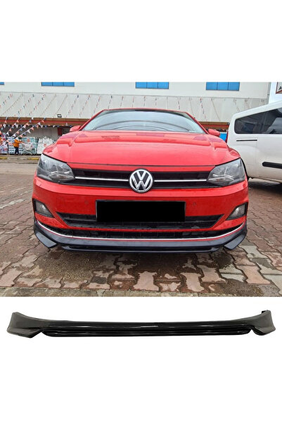 AkmTuning Vw Polo Mk6 Abt Ön Ek Karlık Abs Plastik Mat Siyah 2018 2019 2020 2...