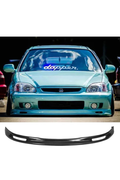 AkmTuning Honda Civic Mugen Ön Ek Karlık Plastik Mat Siyah 1999 2000 2001 Mak...
