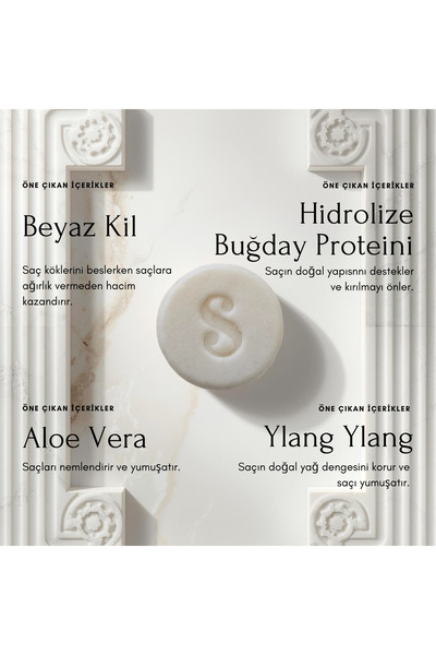 Sipea 3-Piece Basic Care Solid Shampoo Set/Moisturizing-Sensitive Scalp-Volume Boosting