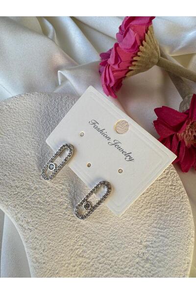 H&S AKSESUAR Mess Marka Gümüş Rengi Küpe