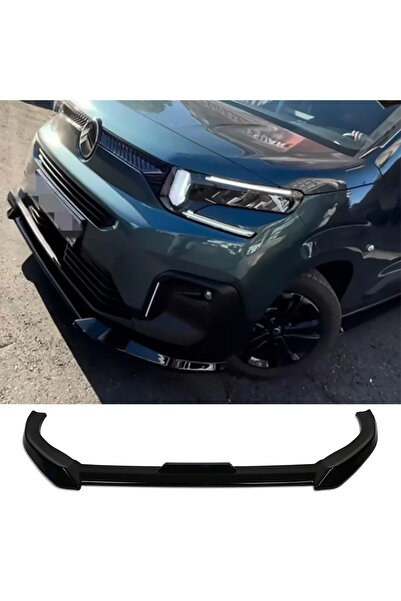AkmTuning Citroen Berlingo Ön Lip Parlak Siyah Plastik Ön Ek Karlık 2023 2024...