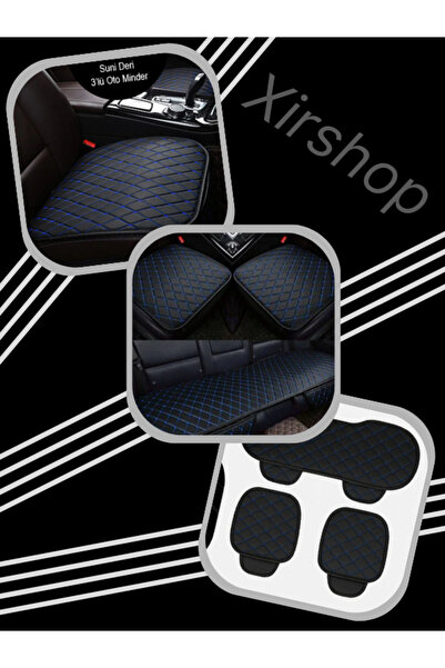 xirshop Toyota Verso 2li Pernă pentru scaun din piele anti-transpirație NegruAlbastru