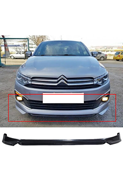 AkmTuning Citroen C Elysee Ön Ek Karlık Plastik Mat Siyah Makyajlı Kasa 2018 ...