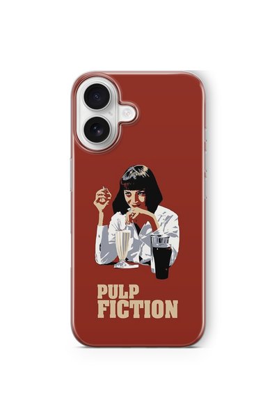Multitronic iPhone 17 Compatible Pulp Fiction Design Printed Transparent Case