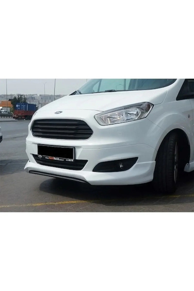 AkmTuning Ford Courier Sport Ön Ek Karlık Plastik Mat Siyah 2014 2015 2016 2017 2018 Makyajsız Kasa