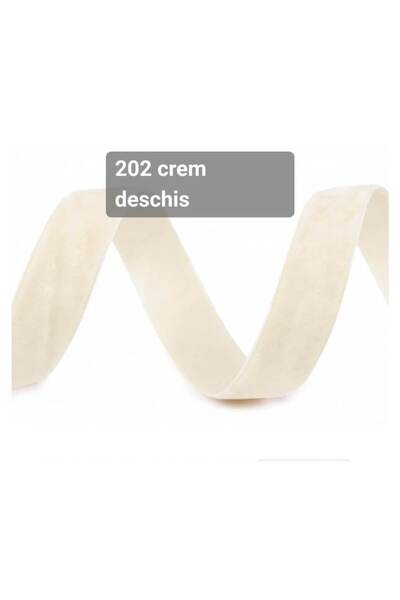 OEM Velvet ribbon 25 MM 22.5 M, light cream