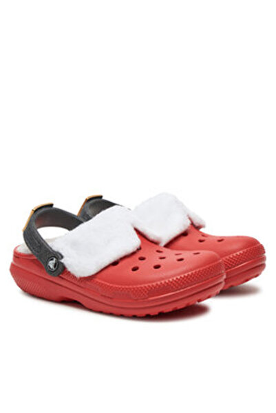 Crocs unisex σαγιονάρες 210933 Κλασικές τσόκαρες Άγιος Βασίλης με επένδυση, κόκκινες