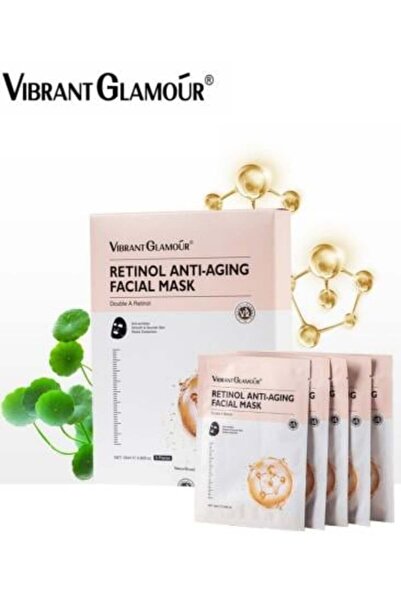 Vibrant Glamour علبة قناع فايبرنت جلامور من الريتينول لإستعادة نظارة البشرة 5...