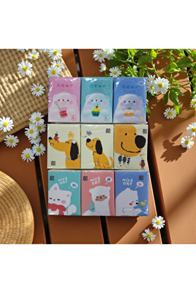 EMPA A V M 1 paket figürlü mini cep çanta kağıt mendil figürler farklılık gös...