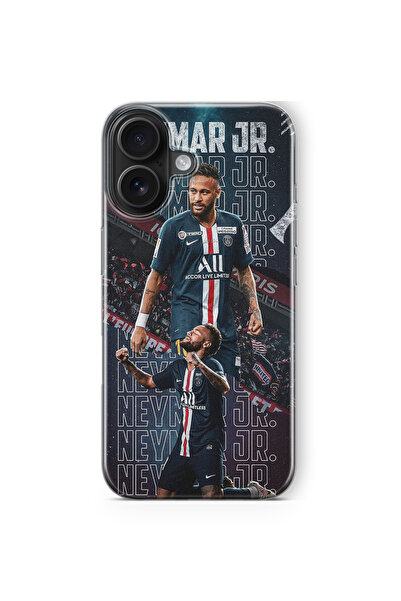 Multitronic iPhone 17 Uyumlu Neymar Tasarım Baskılı Şeffaf Kılıf