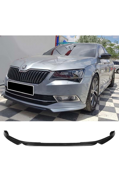 Genel Markalar Skoda Super B Custom Ön Ek Karlık Abs Plastik Mat Siyah 2015 2...
