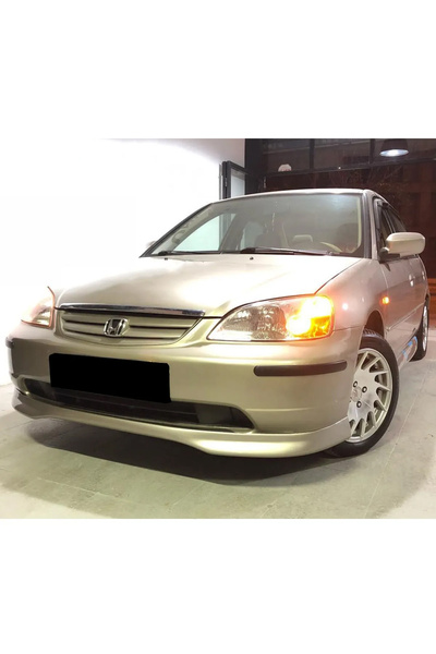 AkmTuning Honda Civic Vtec 2 Typer Ön Ek Karlık Mat Siyah Plastik 2001 2002 2003 Makyajsız Kasa