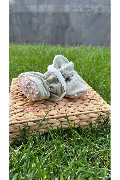 BabyDia Striped Non-Slip Sole Booties