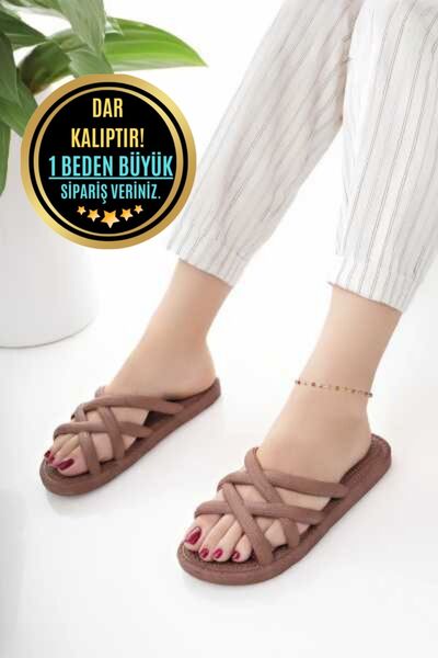 Modafırsat 3 Pack Women's Daily Slippers Non-Slip Guest Bundle Home Beach Sea Out Slippers Triple Slippers Set