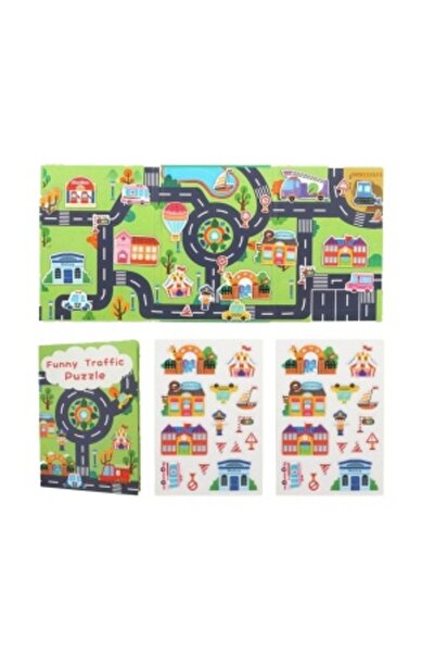 Picodino Educational Book with Reusable Stickers, 30 Pieces - Traffic