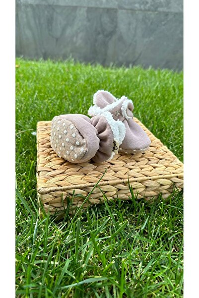 BabyDia Combed Cotton Anti-Slip Sole Booties