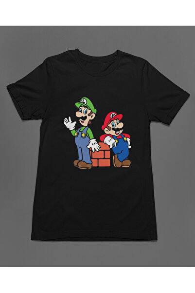 Bumeta تي شيرت سوبر ماريو لوجي أتيري للجنسين