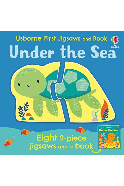 Usborne Publishing Set puzzle si carte - Usborne Primele puzzle-uri sub mare,...